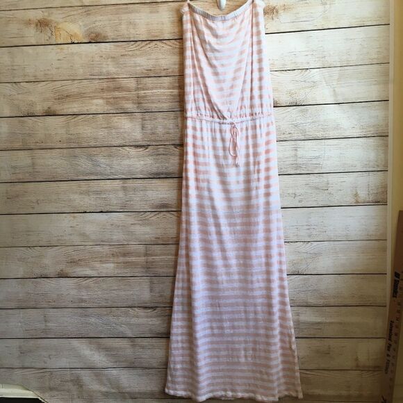 C & C OF CALIFORNIA TUBE MAXI DRESS IN 100% LINEN - Picture 2 of 9